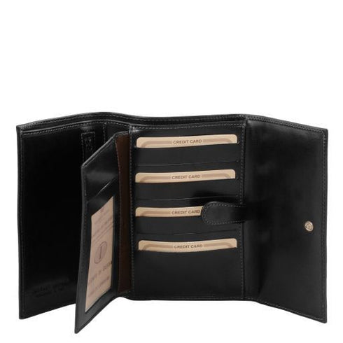 Exclusive 4 fold leather wallet for women